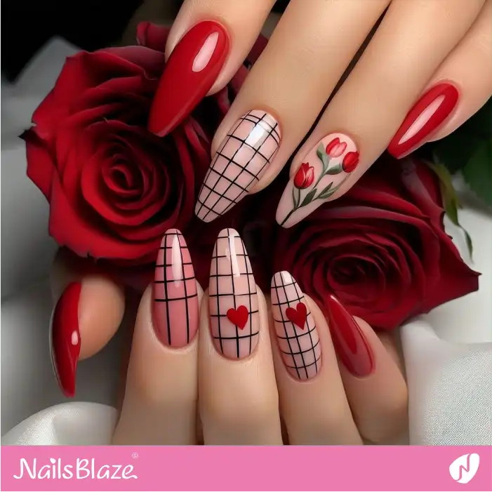 Ballerina Nails for Valentine | Valentine Nails - NB2937